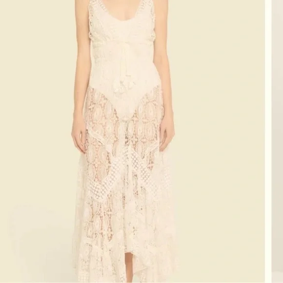NWT Ramy Brook Austyn Crochet Lace Maxi Dress - Picture 2 of 8